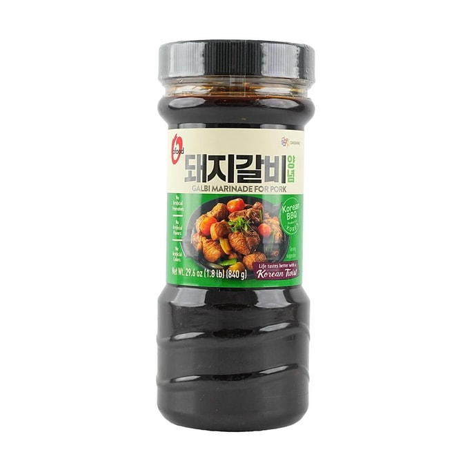 韩国O'FOOD清净园 韩式烧烤酱 猪肉排骨腌料 840g