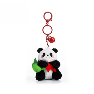 Chengdu Giant Panda Base Official Base Flower Red Scarf Warrior Pendant 7.5 * 8 * 9cm
