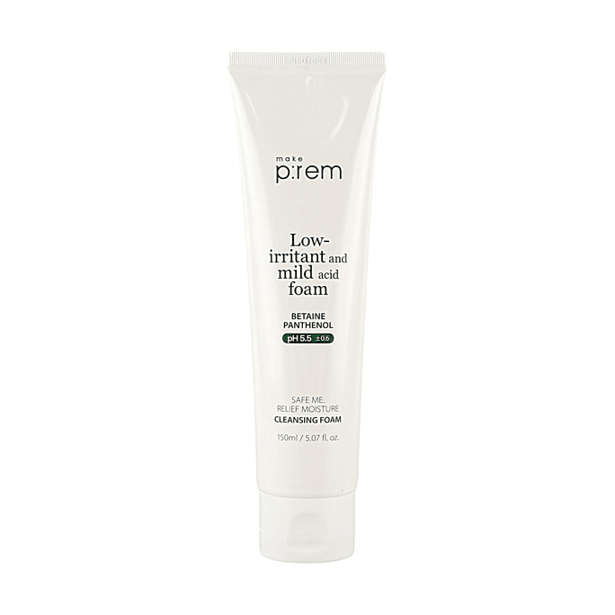 make p:rem Safe Me Relief Moisture Cleansing Foam 5.07 fl oz pH 5.5 눈가 자극 없음 민감성 피부【순한 딥 클렌징】