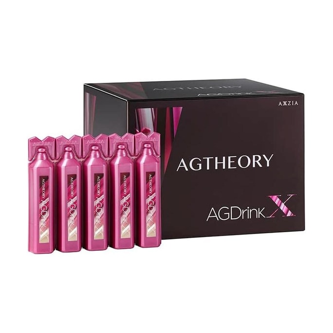 日本AXXZIA晓姿 AG Drink X 第十代AG抗糖饮 口服液胶原蛋白肌肤细腻 抗糖抗衰 25ml*30支入