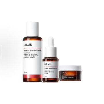 Dr.CPU スキンケア 3点セット DR.WU マンデル酸スキンケア3点セット ニキビ、黒ずみ除去、皮脂