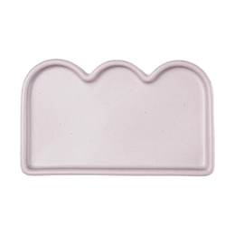 Better Finger Ceramic Cloud Dinner Plate Purple, 10.63 × 6.50 × 0.83 inches
