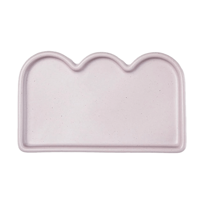 Better Finger Ceramic Cloud Dinner Plate Purple, 10.63 × 6.50 × 0.83 inches