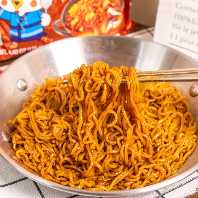 韩国SAMYANG三养 BULDAK 辣鸡肉拌面火鸡面 日式炒面味 5连包 625g【招牌辣酱融合日式酸甜】【爆款新口味】 4