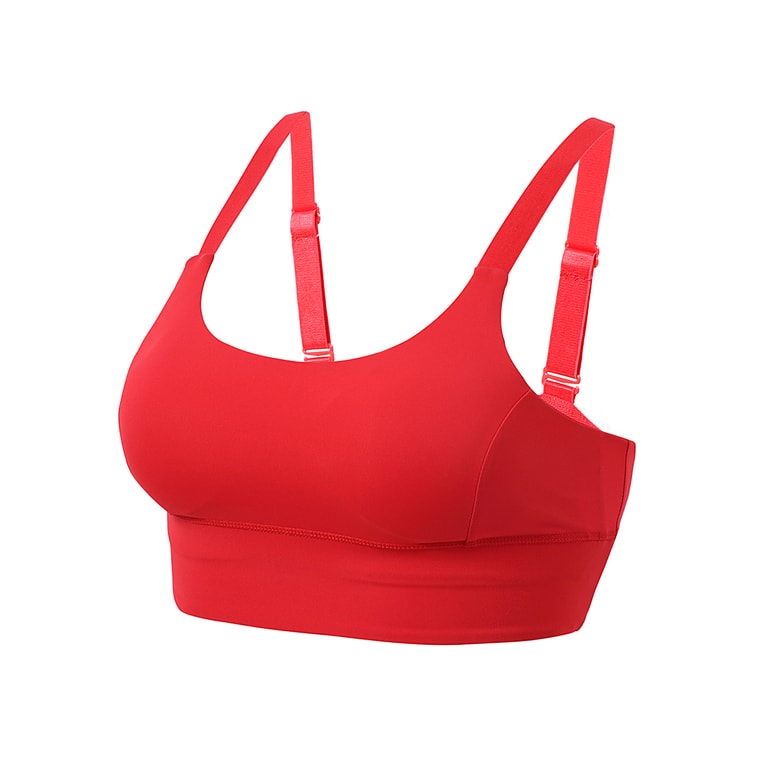 暴走的萝莉 纯色美背运动内衣女夏季 防震聚拢速干透气跑步健身文胸/白色#/M 6