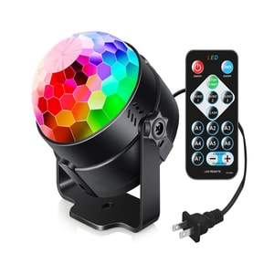 7-Color Sound-Activated Rotating Stage Light | Disco Party Magic Ball Lamp for Home DJ & Car Decoration 1 Piece