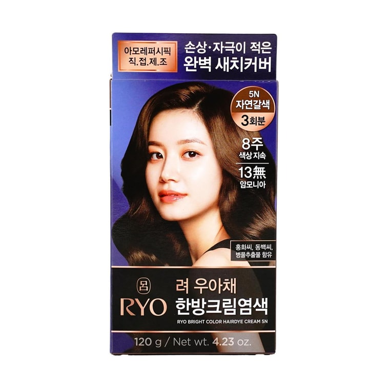 우아채 멋내기 새치크림, 자연갈색 #5N, 3회분 6