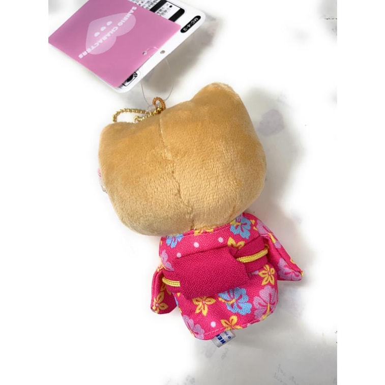 [Livraison directe du Japon] Sanrio Japon Hello Kitty poupée en peluche couleur blé kimono porte-clés pendentif 1 pièce 4
