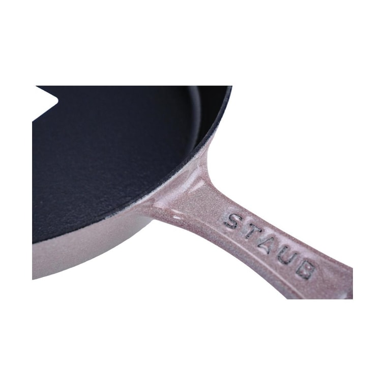 法国STAUB珐宝 铸铁煎锅平底锅 炒菜煎牛排锅 丁香紫色 11" 10