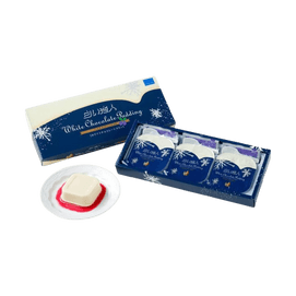 White Chocolate Pudding With Lonicera Caerulea Jam, 3pcs【Japanese Sweets Souvenirs】