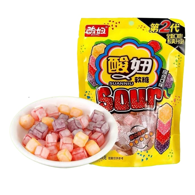 Sour girl Sour girl gummy second generation comprehensive taste 108g upgraded version of childhood memories sour girl ca
