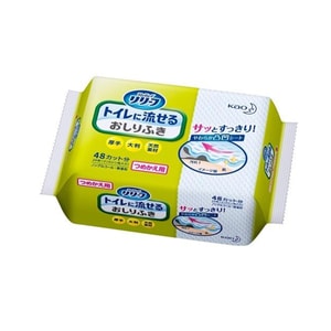 【日本直郵】KAO花王 可沖廁臀部擦拭巾 替芯 24片