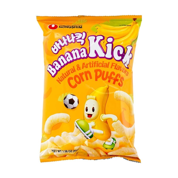 韩国NONGSHIM农心  香蕉脆条 玉米泡芙 膨化零食 45g【 Blackpink Jennie推荐】 4