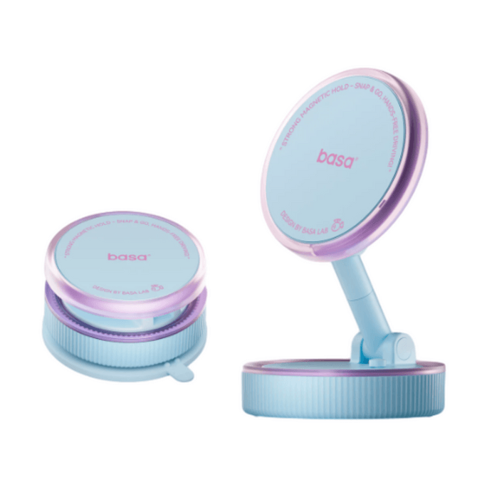 Car Phone Holder, Phantom Pink-Blue, 1 Piece—1080° Four-Axis Panoramic View