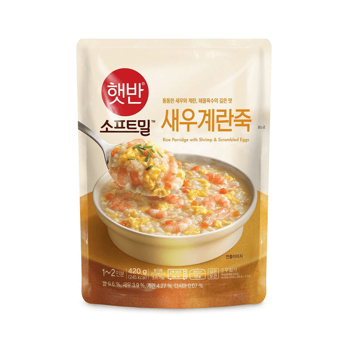 韩国BIBIGO必品阁虾蛋粥 420g