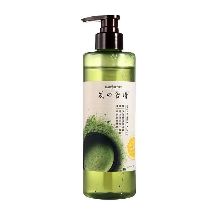 【中國直郵】 日本 HAIR RECIPE 茶柚洗髮精 控油蓬鬆 去屑 保濕 無矽油洗髮精 530ml/瓶