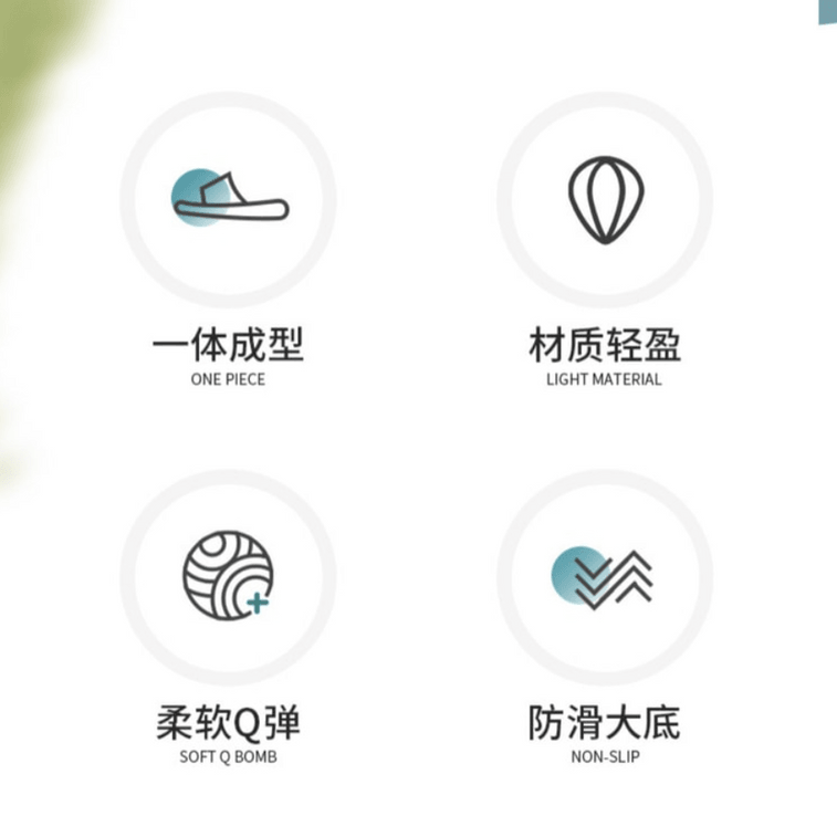  EVA 浴室拖鞋 外出涼鞋 38-39碼 防滑防臭 3cm 加厚舒適 尺寸偏小 白色 4