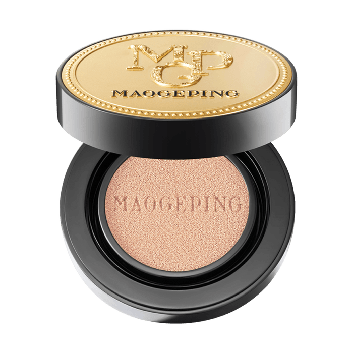 MAOGEPING毛戈平MGP 奢華魚子醬無瑕氣墊粉底液 強遮瑕 輕妝感養膚防曬乾皮氣墊 SPF30·PA+++ 10g #801 白皙膚色 隨肌應變 奢華緞光感