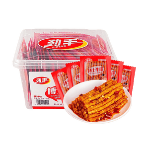 劲丰 博士牛筋 辣条 麻辣味 30g*30包【量贩装】【童年经典】