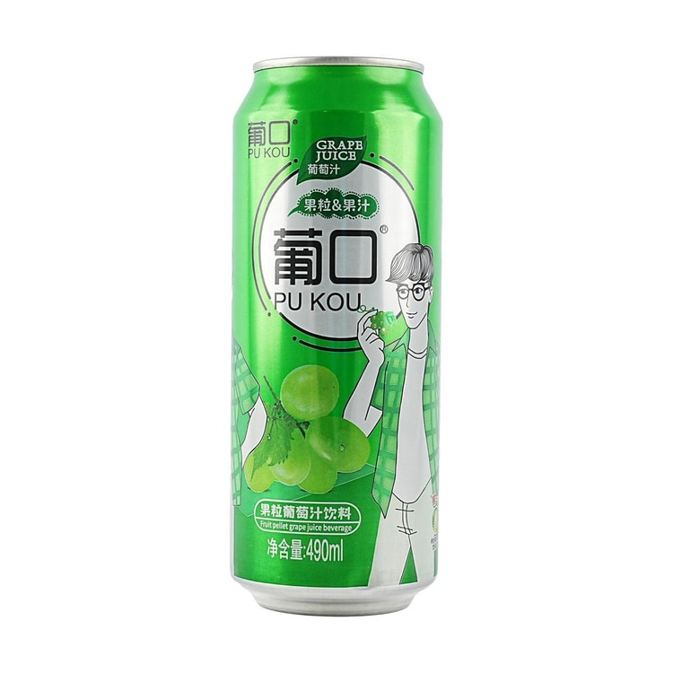 グレープフルーツジュース PUKOU 果肉入りグレープフルーツジュース 16.57 液量オンス - Yami