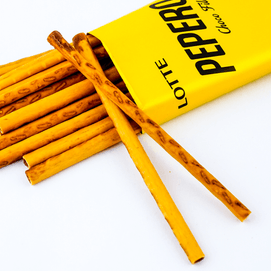 韩国LOTTE乐天 PEPERO注心巧克力棒 8盒入 344g 包装随机发