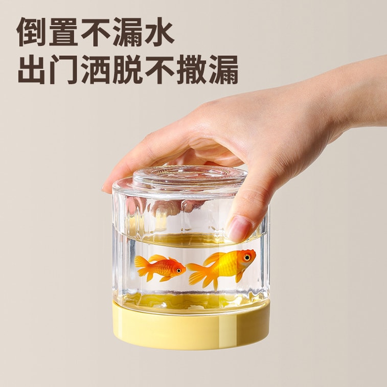 Glass Sealed Jars Food Grade Storage Jars Moisture Resistant Sealed Yellow 1 Pc 5