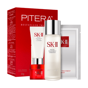 日本SK-II SK2 畅销体验套装 明星产品礼盒旅行装 神仙水75ml 洗面奶20g 前男友面膜1枚 大红瓶面霜15g
