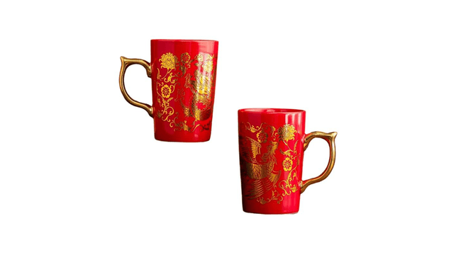 中国直送】故宮博物院文化創作商品：新着商品 - 龍鳳凰調和マグカップ