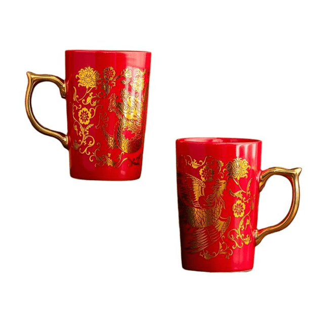 中国直送】故宮博物院文化創作商品：新着商品 - 龍鳳凰調和マグカップ
