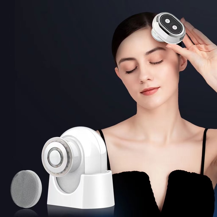 [새롭게 업그레이드된 투인원 다기능] KΛKUSΛN 미니 어린이 세안기 고주파 미용기 화이트 1개 10