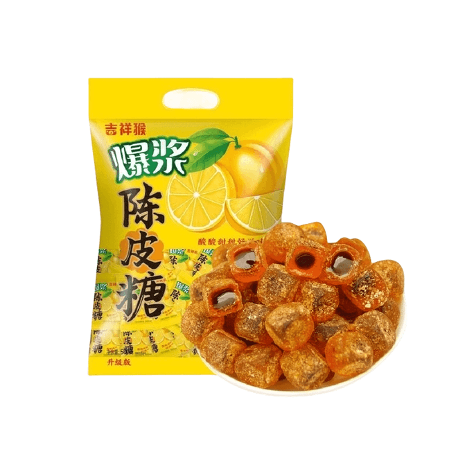 Bursting tangerine peel soft Candy, snack snack, 218g*1 bag