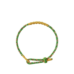 【中国直邮】 普陀山 马年十二生肖本命年红绳编织手绳手链 牛-虚空臧菩萨 14-18cm