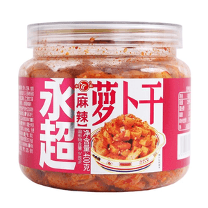 【中国直邮】 永超 酱菜小咸菜下饭菜 麻辣萝卜干 400g*1 罐