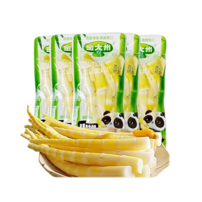 Jin Dazhou Tender Bamboo Shoots Jianshan Pepper Bamboo Shoots Instant Snack Snack Crispy Bamboo Shoots 41g*5 packs