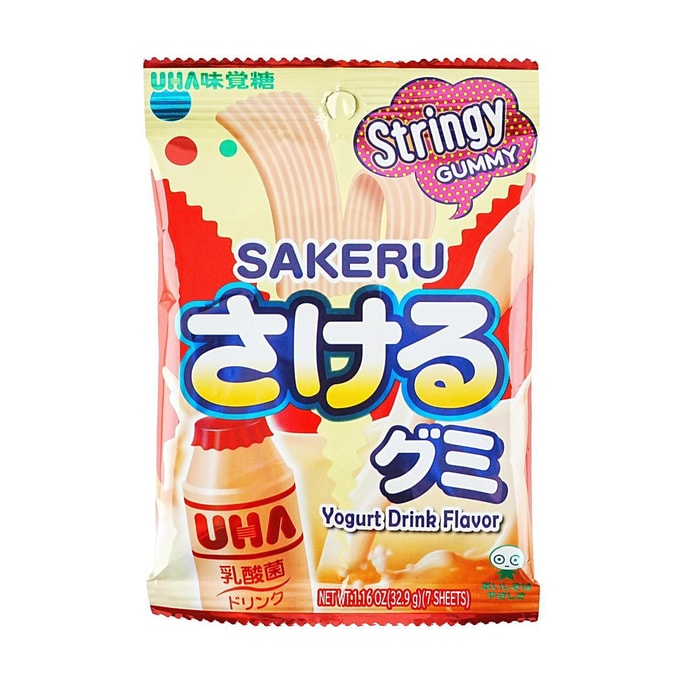 日本UHA悠哈 乳酸菌味软糖 手撕橡皮糖 32.9g
