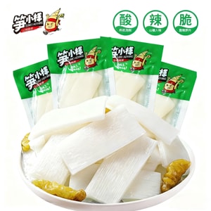 Bamboo Shoot Snack [Extremely Delicious, Sour and Crunchy] Pickled Bamboo Shoot Strips Crispy Bamboo Shoots Sichuan Pickled Pepper Flavour Aged Spicy Pickled Bamboo Shoot Snack Ready-to-Eat 5*21g 105g