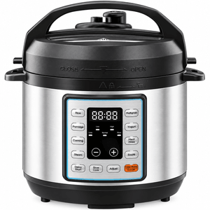 美国 New Brand 10-In-1 Electric Pressure Cooker, 3 Quart Multi Cooker for Rice, Stew and Steam