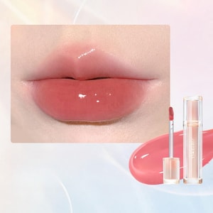 Icey Glossy Lip Glaze N01 White Peach Light Milk Tea