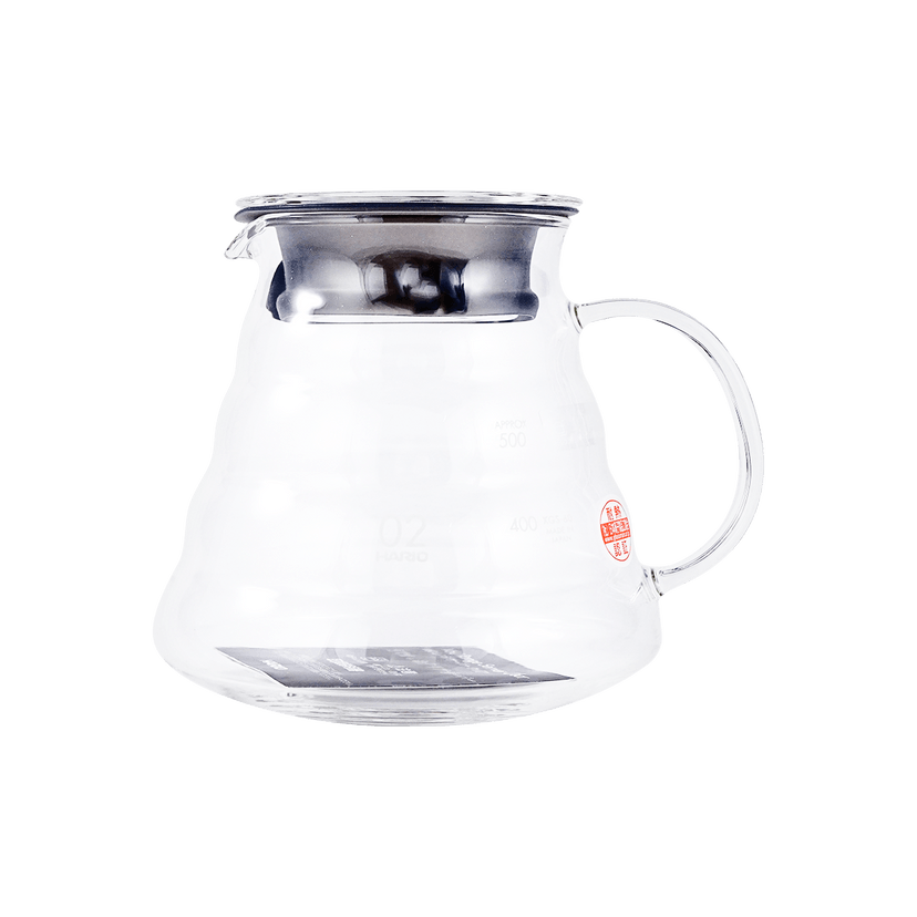 日本HARIO V60云朵耐热玻璃分享咖啡壶 搭配V60咖啡滤杯 600ml 公道杯子【礼物推荐】