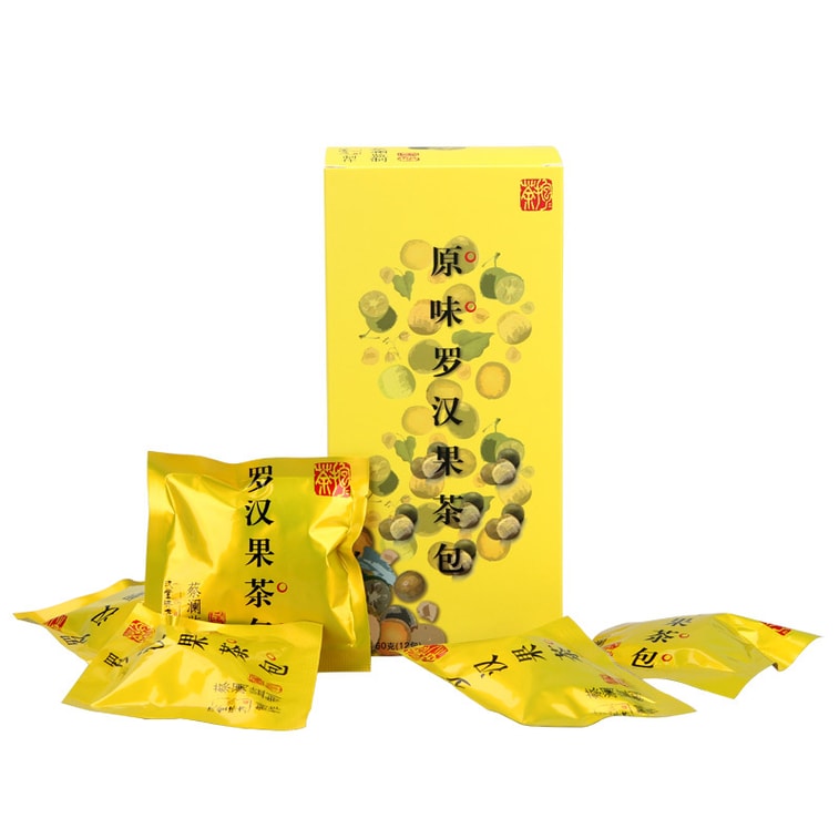 【中国直邮】蔡澜花花世界 蔡澜监制原味罗汉果三角茶包 60g 4