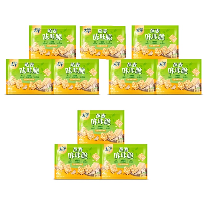 【中国直邮】 太平 燕麦咔咔脆 白松露帕玛森味  办公室小零食 25g*10包