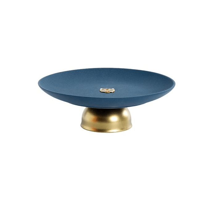 Mr. Nanshan, Good Luck, Fruit Plate, Household Dim Sum Plate, Indigo (large) 7.5 * 22.8cm