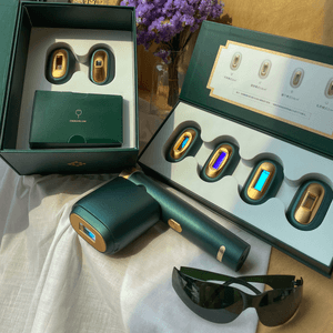 JOVS VENUS PRO升级版 家用多功能嫩肤脱毛仪 冰点光波除毛 配专业6头 全身分区脱护 适合重度毛发 面部私处适用  附护目镜刮刀