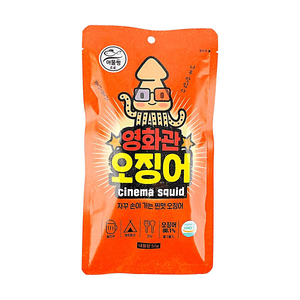 Cinema Squid Seasoned Squid, 1.76 oz【High Protein】