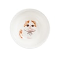 Petorama陶瓷宠物肖像印花圆形碗-加菲猫