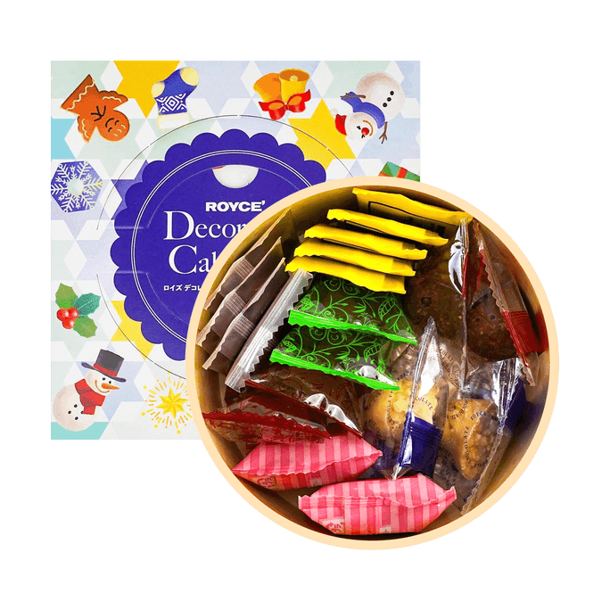 日本ROYCE若翼族 草莓奶油蛋糕造型礼盒 综合巧克力饼干 7种 19枚装 【圣诞限定】【爆可爱】