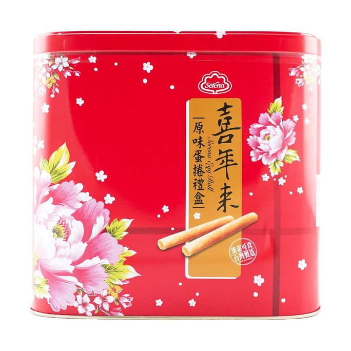 台灣喜年來 原味蛋捲禮盒 鐵罐裝 512g