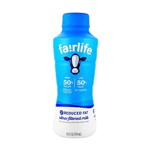 Fairlife 2% Reduced Fat Ultra-Filtered Milk, Lactose Free,14 fl oz【Low Sugar High Protein】