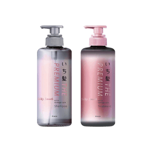 ICHIKAMI ザ プレミアム エクストラダメージケア シルキースムース トリートメント+シャンプー 480g+480ml