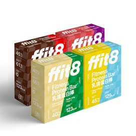 【中国直送】ffit8 ホエイプロテインバー フィットネス エナジーバー 完全飢餓対策 スポーツミールリプレイスメント 【4箱計28本】ビーフ味*1+豆乳味*1+チョコレート味*1+チーズ味*1